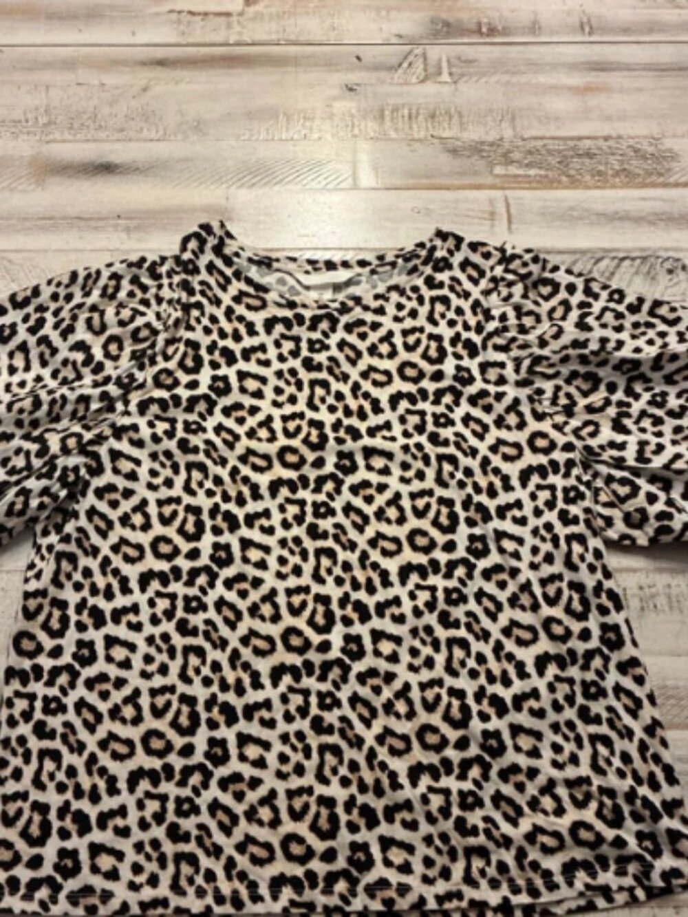 H&M Cheetah Ruffled Sleeved